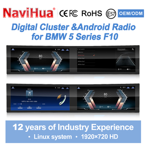 Navihua Écran incurvé 32 pouces Système double Linux Lecteur radio DVD de voiture Écran multimédia pour BMW Série 5 F10 F11 F18 - Product Image 2
