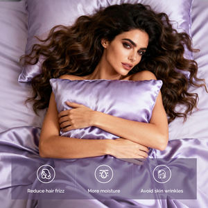 Шелковая наволочка QINGYAN на заказ, из 100% натурального шелка тутового шелкопряда, с потайной молнией, мягкая, в форме конверта - Product Image 4