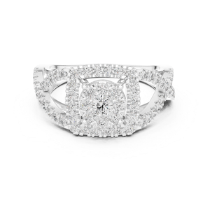 Bague en argent avec diamant, bijou élégant et brillant pour femme, idéal pour les mariages, les fiançailles, les soirées et comme cadeau spécial - Product Image 4