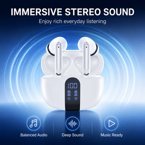 Auriculares inalámbricos portátiles para desplazamientos, tamaño de bolsillo, ligeros, pantalla digital, batería de larga duración, cancelación de ruido. - Product Image 4