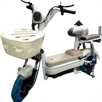 Vélo Électrique Compact 350W 48V 12Ah pour la Ville, Vitesse 35km/h, Roues 14 Pouces, avec Panier et Alarme - Vente en Gros