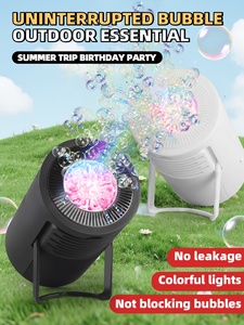 เครื่องทำฟองสบู่พลาสติกอัตโนมัติสำหรับกลางแจ้ง พร้อมไฟ LED สีสันสดใส อุปกรณ์ประกอบฉากถ่ายรูปสำหรับงานปาร์ตี้ ของเล่นเด็ก ประหยัดพลังงานและใช้งานง่าย - Product Image 6