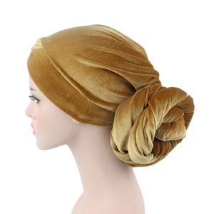 Hot Sell Extra Long Velvet African Pattern Headscarf Tube Turban <b>Hat</b> <b>for</b> Women Adult Head Wraps - Product Image 4