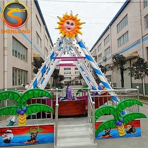 Meilleure Offre : Manège Électrique de Parc d'Attractions, Mini Bateau <span class=keywords><strong>Pirate</strong></span> pour Enfants, Jeu de Balançoire Extérieur - Product Image 6