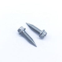 Vis autotaraudeuses à pointe acérée bimétalliques en acier inoxydable 304 et acier trempé 420 avec bride hexagonale pour fixation métallique