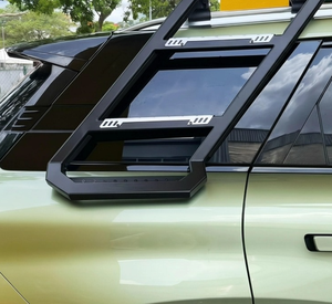 Escalera Trasera de Techo Estilo Mecha de Aluminio Mate Antideslizante, Instalación sin Pérdidas, Todoterreno, para Chery Jaecoo J7 SQR Negro 2006-2010, de Fábrica - Product Image 3
