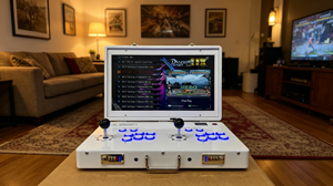 Nueva Consola de <span class=keywords><strong>Juegos</strong></span> Portátil 2026 con Pantalla Grande de 21 Pulgadas, Joystick para 2 Jugadores, Estilo Arcade, Retro, Plegable, Tipo Pandora Box - Product Image 2