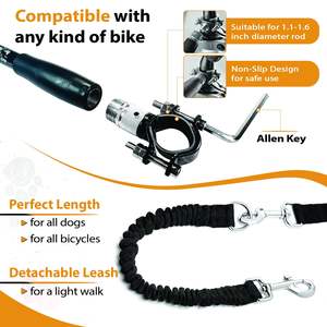 KingHon <span class=keywords><strong>Dog</strong></span> biciclettina di trazione corda guinzaglio elastico in Nylon bici Pet <span class=keywords><strong>Walk</strong></span> Run Jogging distanziatore guinzaglio per animali domestici senza mani - Product Image 2