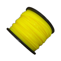 Fil de coupe en nylon jaune rond de 2,7 mm pour débroussailleuses à essence, pièces et accessoires de tondeuses à gazon