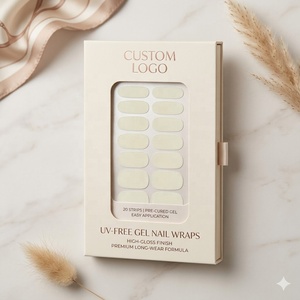 16-20 Tiras de Gel <span class=keywords><strong>para</strong></span> <span class=keywords><strong>Uñas</strong></span> con Efecto Degradado Aura, Venta Directa de Fábrica, Marca Privada, a Granel, Sin UV, No Tóxicas, Tiras de Esmalte Semicurado OEM - Product Image 1