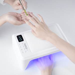 Đèn làm móng UV <span class=keywords><strong>LED</strong></span> cao cấp SNRQI, dùng cho salon chuyên nghiệp, 60 đèn <span class=keywords><strong>LED</strong></span>, làm khô <span class=keywords><strong>gel</strong></span> sơn móng tay 10 giây, tích hợp gối tay & đèn UV 2 trong 1 - Product Image 1