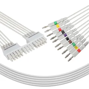 Medische Accessoires Compatibel Voor Mortara Eli 150c/Eli 230 Ekg Leadwire 10 Leads Iec Bananenconnector Ekg Leadwire Cabl