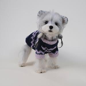 Suéter de Punto a Rayas para Mascotas, Cuello Alto, Ropa de Invierno para Perros Pequeños como Schnauzer, Teddy y Bichón - Product Image 2