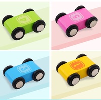 Rampe de Voiture en Bois Colorée à 5 Niveaux pour l'Apprentissage Précoce et l'Enseignement - Jouet Éducatif
