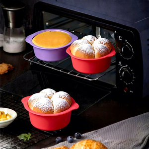 Moule à gâteau en silicone de qualité alimentaire OEM ODM, plaque de cuisson pour tarte avec silicone pour un démoulage facile, outils de pâtisserie - Product Image 4