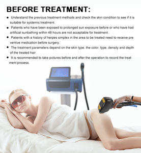 Convient à tous les types de peau et de cheveux. Il adopte une puissance laser de 1000 W avec une grande taille de spot de 13 mm * 40 mm pour un traitement plus rapide - Product Image 5
