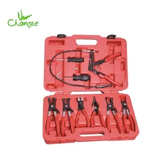 9 Pcs Auto Motor Reparatie Tool Kit Flexibele Lock Slang Clip Klem Tang Hand Tool Set