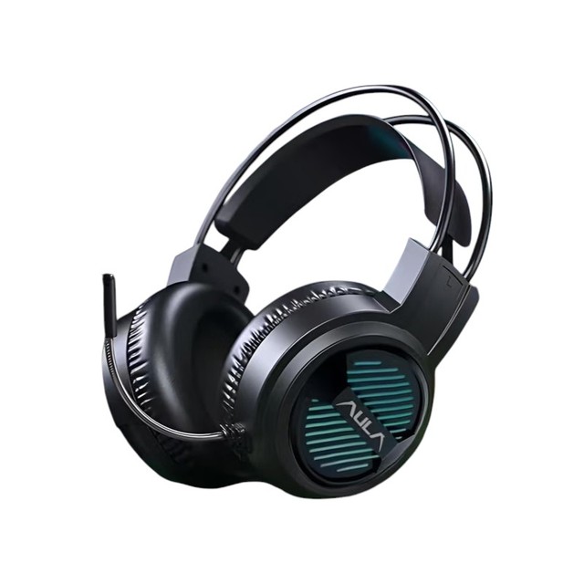 Aula S606B Wired Comfortable Gaming Headphone with Colorful Light Effect 2 Meter Long Cable with USB and 3.5mm Jack