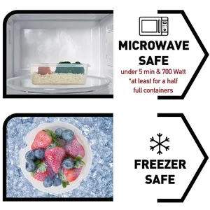 Nhà bếp <span class=keywords><strong>Stackable</strong></span> nhựa thực phẩm lưu trữ container <span class=keywords><strong>Set</strong></span> BPA free cấp thực phẩm kín bữa ăn Prep container <span class=keywords><strong>Set</strong></span> với khóa có nắp đậy - Product Image 5