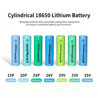 Vente en gros de batteries cylindriques au lithium rechargeables INR18650 21700 26V 29V 33V 35V 3.6V 3500mAh pour pack de batteries au lithium