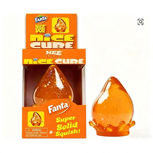 Novedad 2026: Cubo de silicona portátil estilo Dr Pepper, blandito, con purpurina, de rebote lento, venta al por mayor, muy popular - Product Image 3