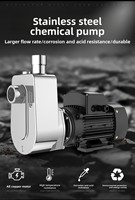 Pompe centrifuge auto-amorçante en acier inoxydable 304/316 haute pression 1,5 CV antidéflagrante pour lait de soja et alcool