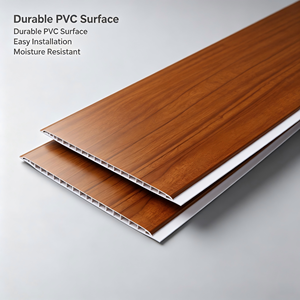 Nouveau matériau de construction, panneau de plafond moderne en PVC laminé imprimé, imperméable et insonorisé, pour usage hôtelier - Product Image 1