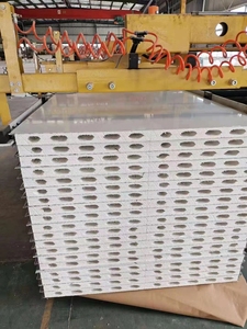 Rock Wool Pu <strong>Roof</strong> Continuous Frp Pir Estructural Tile <strong>Roof</strong> <strong>Sandwich</strong> <strong>Panel</strong> Trade Waterproofing <strong>Roof</strong> <strong>Sandwich</strong> <strong>Panels</strong> - Product Image 4