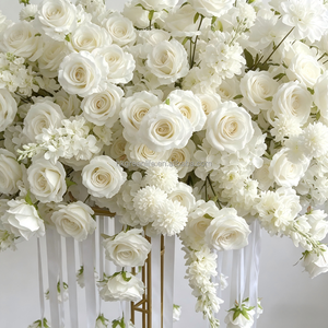 Hot Sale White Hanging Roses Artificial Large <b>Table</b> Flower Centerpieces for <b>Wedding</b> - Product Image 4