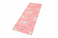 Tapis de yoga en daim imprimé sur mesure - Base en caoutchouc naturel, design à transfert thermique sur toute la surface pour studio de yoga chaud, vente en gros