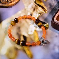 Bracelet perlé tendance avec breloque mode, accessoire en pierre naturelle, bijou unisexe en pierre naturelle