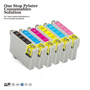 墨水-功率T0851 T0852 T0853 T0854 T0855 T0856高级兼容彩色喷墨墨盒，用于Epson手写笔照片1390打印机
