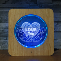 Je t'aime Led Photo Fame Lampe En Plastique Cadre Photo Lampe De Table pour La Décoration Intérieure