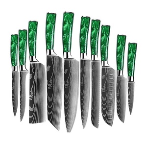 Ensemble de couteaux de <span class=keywords><strong>chef</strong></span> de cuisine 10 pièces-Acier inoxydable à haute teneur en carbone - Product Image 1
