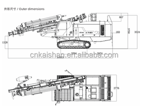 오픈 피트 채석장 광산 DTH 드릴 장비 지상 광산 자동 지능형 원격 제어 드릴 로봇 엔진 핵심 부품 포함 - Product Image 3