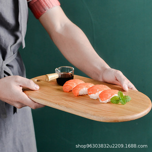 Ensemble de planches à découper en bois rectangulaires, en bois massif, multifonctions, pour la cuisine, les en-cas, la pizza, le pain, usage domestique - Product Image 4