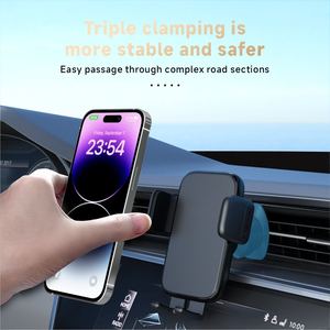 Coese 360 ° ajustável Air Vent Car Phone Holder Rastreamento Inteligente Impermeável Flexível Mecânica Apertado Bloqueio Grampo para Uso de Mesa - Product Image 2
