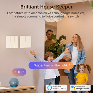 Interruptor de Pared Inteligente WiFi Zigbee Tuya LangYeao, Estándar Europeo Tipo 86, Interruptor Táctil con Luz Ambiental de 10A, Compatible con <span class=keywords><strong>Alexa</strong></span> y <span class=keywords><strong>Google</strong></span> Home - Product Image 4