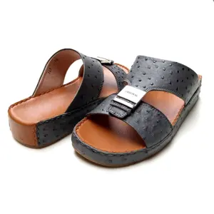 Genuine Leather Handmade Arabic Sandals Gulf Style Footwear Slippers For Arabian Shoes