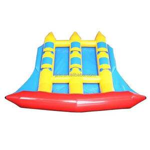 Tongcai Bouée gonflable tractable pour 2 personnes avec corde, en PVC, épaisseur 0,3 pouce, pour sports nautiques, bateaux et lacs/rivières - Product Image 1