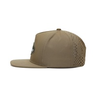 Casquette snapback à visière plate, légère, avec logo brodé personnalisé, 5 panneaux, pour usage extérieur, matière respirante
