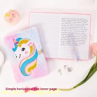 Carnet de notes personnalisé en tissu peluche mignon, vente en gros, 16*220mm, marque YICHEN, directement de l'usine, créatif, pour étudiants et enfants