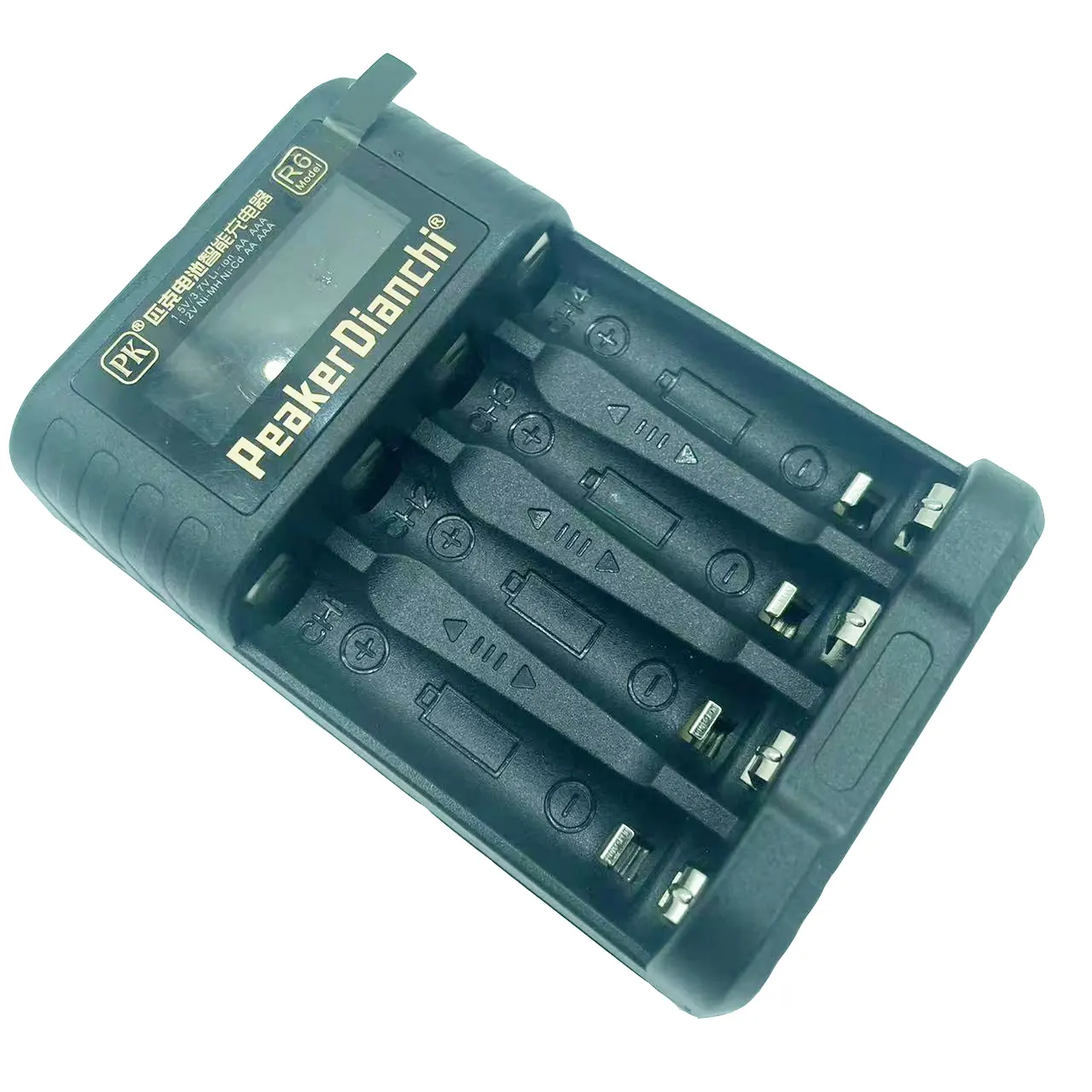 USB-Ladegerät AA AAA Neuankömmling Universal 4 Steckplätze für 1,2 V NI- MH-Akku 1,5 V/3,7 V Li-Ionen-Ladegerät