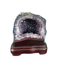 Vente en gros de géodes d'améthyste naturelle d'Uruguay, 100% authentiques, cristal de quartz violet foncé, pierre précieuse pour la guérison par le Reiki et la décoration intérieure