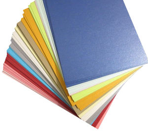 Feuilles de papier nacré blanc personnalisées 120g 250g pour emballage cadeau, couleur métallique, fête, A4, papier nacré brillant - Product Image 2