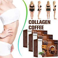 Vente chaude Bloom amincissant la boisson de poudre de café avec du collagène la plus bienvenue pour les adultes pas pour les femmes enceintes