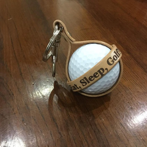 PU <b>leather</b> golf bag cover, golf gift bag, single pack, portable <b>keychain</b> golf bag - Product Image 4