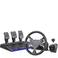 Volant de jeu PXN V99 avec retour de force, rotation réglable à 900 et 270 degrés, sortie de simulation de course automobile
