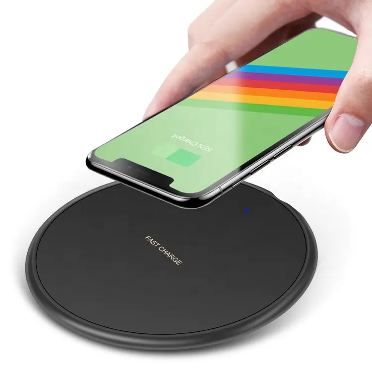 Universal Fantasy 10W Fast Charging Cell Phone Pad Battery Charger Portable Qi Wireless Charger