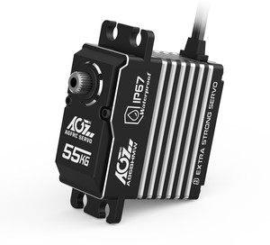 AGFRC 55KG, Motor sin Escobillas Programable a Prueba de Agua, Tamaño Grande, Color Negro, A86BHMW, para Camioneta/Buggy RC 1/8 - Product Image 1